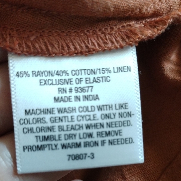 a.n.a Orange Tiered Midi Sundress with Spaghetti Straps - Picture 9 of 9